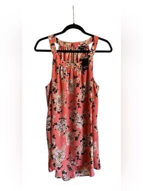 Women’s TORRID Flowy Tunic Floral Print Top Size 0 Large NWT